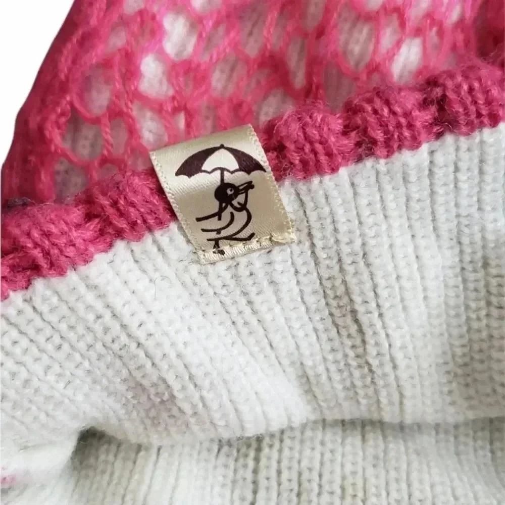 GB Goorin Pink Knit Baby Winter Hat